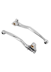 Motorcycle Chrome Brake Hand Clutch Lever Aluminum Left Right Side 2pcs For Yamaha Drag Star XVS400 650