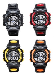 Children's electronic watch color luminous dial life waterproof multi-function electronic watch for boys and girls