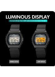 SKMEI Digital Movement Male Wristwatch Countdown Calendar Alarm LED Display Men Electronic Watch Relojes para hombre Montre