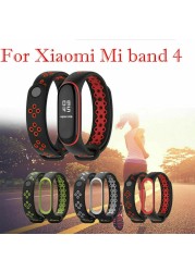 Breathable Strap For Xiaomi Mi Band 4 Silicone Wrist Strap Wristband Bracelet For Xiaomi MiBand 3 4 Miband Replacement Strap