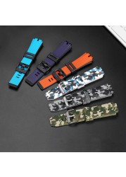 For PROTREK Casio PRW-6000/6100/3000 /3100 PRG-300 Watchband Silicone Waterproof Mountaineering Men's Bracelet 24mm