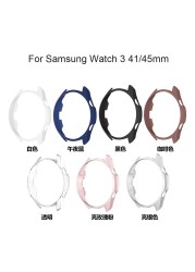 Matte Hard Protective Bumper Frame Case Cover For Samsung Galaxy Smart Watch 3 41mm 45mm Watch3 41 45mm Protection Accessories