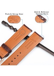 Hight Quality Watch Band Quick Release Soft Genuine Leather Strap for Huawei GT2 Pro ECG 22mm 20mm Mens Smartwatch Accessories