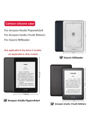 Soft Silicone Case for Kindle Paperwhite 4 Youth Edition 6" E-Book Reader Case for MiReader Protective Sleeve Cover