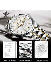 OUPINKE Automatic Watch Men Luxury Brand Men Watches Casual Business Expensive Sapphire Glass Waterproof Mechanical Wrist Watch