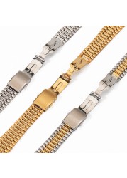 12mm 14mm 16mm 18mm 20mm Stainless Steel Watch Bands Metalwork Replacement Watch Band For Men Women Watch With Tool