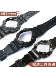 Watch Accessories Resin Strap Men Pin Buckle Strap Case for Casio G-SHOCK GA-110 GA-100 GD-120 5146 5081 Waterproof Watch Band