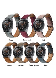 Genuine leather strap for Samsung Galaxy Watch 3 46mm bracelet Gear S3 Frontier bracelet Huawei watch 2 gte band 22mm watch band