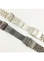 Stainless Steel Watch Band 18mm 19 20mm 21 22mm 23 24mm 26mm 28 30mm Watch Strap Silk Shiny Watchband Replacement Bracelet