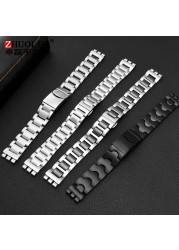 For Swatch Solid Core Metal Bracelet Concave Convex Watch Chain YCS YAS YGS Iron Men and Women Steel Ceramic Watchband