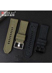 High quality silicone rubber watch band suitable for diesel dz4318/4323/4283/7315/4427 men waterproof soft big strap 24mm26mm