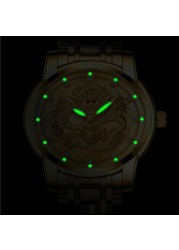 QINGXIYA Men Watch Stainless Steel Luxury Brand Watch Gold Quartz Watch Waterproof Luminous Sport Wristwatches Relogio Masculino