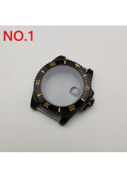 NH35 case 40mm sterile watch case add ceramic bezel fit NH35 movement NH36