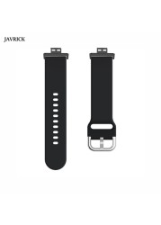 Durable Solid Color Soft Silicone Wristband Watch Wrist Strap For Huawei Watch Fit Smart Wristband Accessories