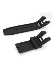 CARLYWET New Style Men Women Black Strap Silicone Rubber Replacement Strap Special Popular Strap