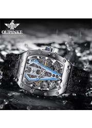 OUPINKE Luxury Brand Men's Mechanical Watches Automatic Swiss Movement Waterproof Sapphire Mirror Men Automatic Watches