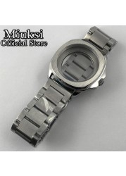 Miuksi 40mm Watch Silver Case Sapphire Crystal Fit NH35 NH36 ETA2824 2836 Miyota 8205 8215 821A Mingzhu DG2813 3804 Movement