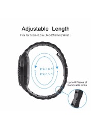 الفولاذ المقاوم للصدأ watchband لسامسونج غالاكسي ساعة 4 الكلاسيكية جير S3 نشط 2 amazfit 20 مللي متر/22 مللي متر هواوي ساعة gt2/2e/برو حزام