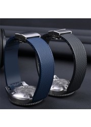 Silicone Rubber Watchband For L-ongines Watch Concas L3.742 642 644 781 Series Men 21mm Black Blue Watch Strap