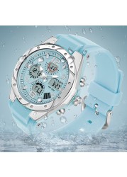 relogio feiminio Watch Women Luxury Rose Gold Women Men Sports Watches LED Electronic Digital Wristwatch Waterproof Watch reloj mujer