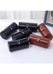 Jewelry Organizer Leather Watch Wristwatch Roll Travel Storage Case for Men and Women