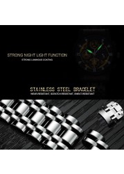 Men's Quartz Watch Automatic Calendar Movement Stainless Steel Luxury Rhinestone Waterproof Elite Men's Watch Relogio Masculino