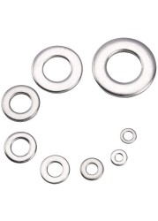 Stainless Steel Gasket Set 360/180pcs Washer M2 M2.5 M3 M4 M5 M6 M8 M10