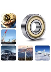 20pcs Multifunction 608ZZ Ball Bearings Carbon Steel Single Row 8x22x7mm ABEC-7 Deep Groove Miniature Bearings Replacement