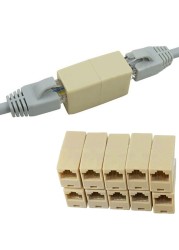 5pcs New Alloy Internet Tools RJ45 CAT5 Coupler Plug Adapter Network Lan Cable Extender Connector