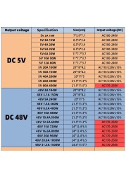 KAYPW AC Transformer Power Supply Converter AC 110V 220V to DC 5V 12V 24V 48V Transformer Power Supply Supply Inverter for Led CCTV