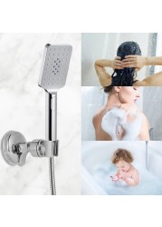 Adjustable Shower Head Holder Handheld Drill-free Shower Rack Punch-Free Chrome Bathroom Mixer Bracket