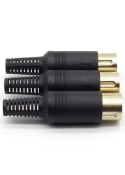 3pcs/lot DIN Male Plug Cable Connector 5 Pin With Plastic Handle