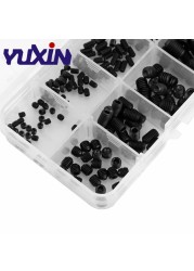 300pcs DIN916 M3 M4 M5 12.9 Grade Black Socket Screw Assortment Allen Head Socket Hex Set Grub Screw Box Kit