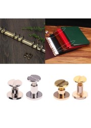 20pcs Nail Rivets for Leather Craft Belt Purse Solid Brass Nail Rivets Cloth Rivets Button Decoration Nail DIY Scrapbook