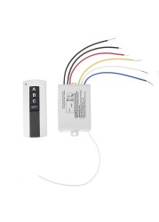 220V 3 Channel Receiver Remote Control Transmitter Wireless Digital Control Switch for Device Lamp House Light Controller