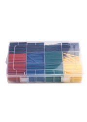 530/164pcs Heat Shrink Tubing Insulation Shrinkable Tube Electronic Assortment Flame Retardant Polyolefin Insulated Sleeve Kit