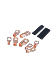 260/240/60CPS Assortment Auto Car Copper Toroidal Arm Wire Crimp Connector Bare Battery Terminal Cable Soldered Connectors Kit