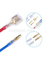 300PCS Bullet Terminal Car Electrical Wire Connector Diameter 4mm Male + Female 1 : 2 Transparent Sheath Crimping Kit with Box