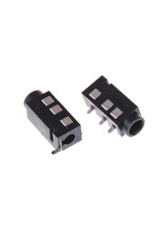 10pcs/lot PJ-320D 4 Pins SMD 3.5mm Female Headphone Jack Connector PCB Mount Wholesale