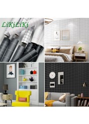 PVC Wallpaper Self Adhesive College Dormitory Waterproof Stickers Nordic Style Contact Paper Wall Bedroom Decor Decorative Film