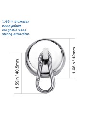 4pcs Strong Magnetic Hook Wall Mounted Hanger Hook Carabiner Heavy Magnetic Hook Kitchen Cabinet Home Storage Tools Ye-hot