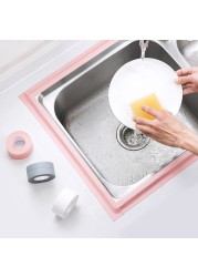 Self-adhesive Waterproof Wall Sticker Sink Edge Tape for Bathroom Kitchen Shower Sink Bath Sealing Long Strip Light Caulk Strip