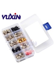 228/360pcs Computer Screws Standoffs Set Accessories Kit DIY Motherboard Mount Screw Computer Case Fan Screws Hard Drive Red Washers