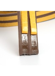 5M Window Door Seal Strap Window Gasket Self Adhesive Weatherstrip For House Window Door Foam Soundproof Collision Tape