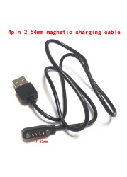 Free Shipping Magnetic Charging Cable USB 2.0 Male to 4P Pogo Magnetic Charger Cable Cord for Smart Watch GT88 G3 KW18 Y3 KW88