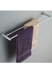 Towel Rail Rack Simple Style Towel Rack Holder Wall Mounted Space Aluminum