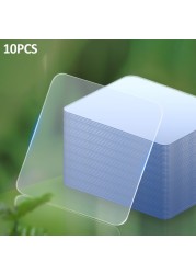 10pcs Sweeping Pad Double Sided Adhesive Tape Universal Bathroom Non Mark Sticker Heat Resistant Clear Home Office Daily Acrylic