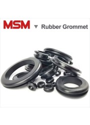 50/10pcs European style double sides blanking hole rubber ring rubber seal assortment for cable wire protection