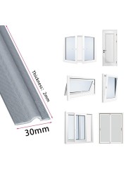 2M Window Sealing Strip Acoustic Foam White for Sliding Door Windows Windproof Soundproof Cotton Seal Door Gap Sound Foam