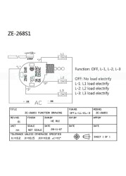 Red Ceiling Fan Switch 3 Speed ​​4 Wire ZE-268S6 Fan Pull Chain Switch Replacement Speed ​​Control Switch